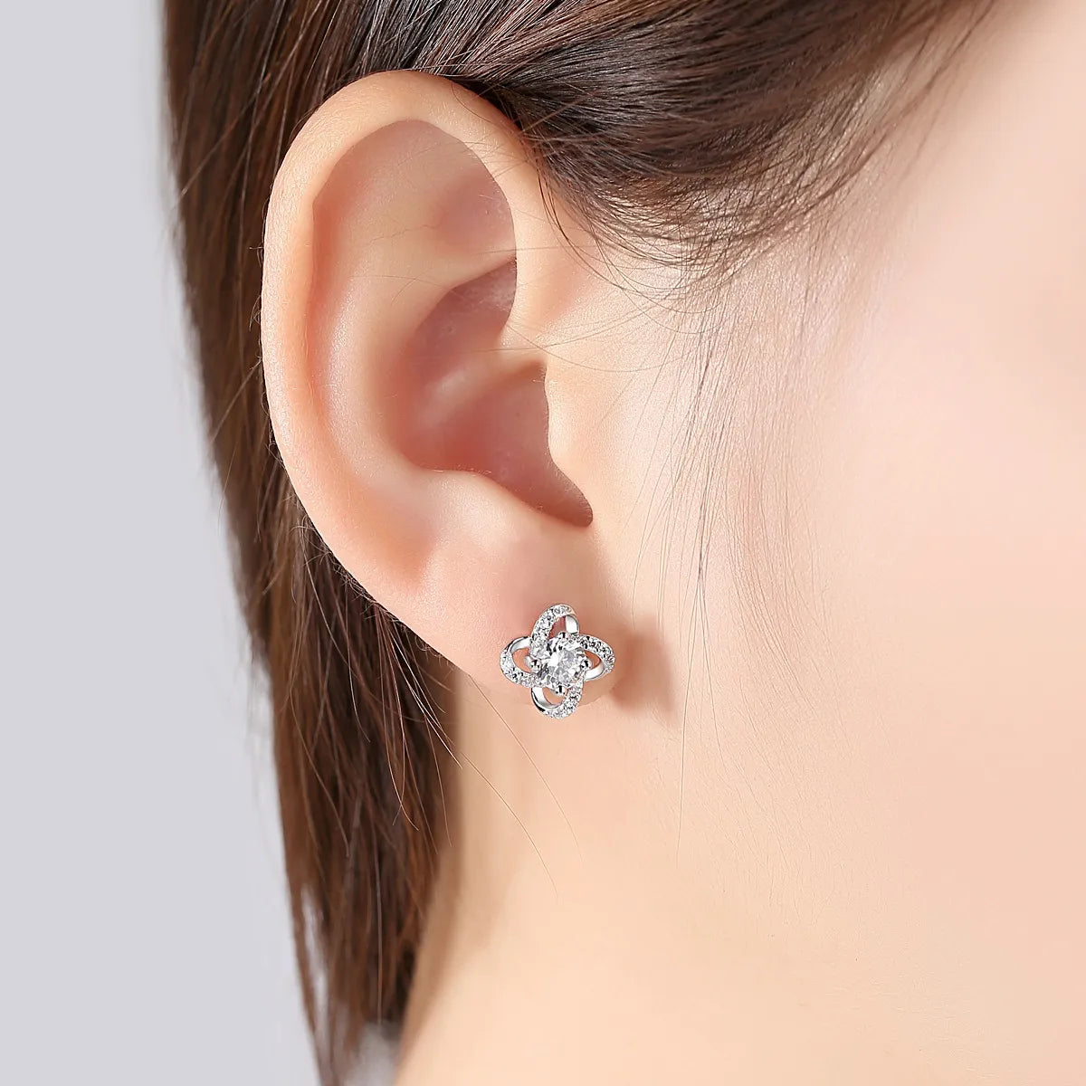 Iced Clover Earrings