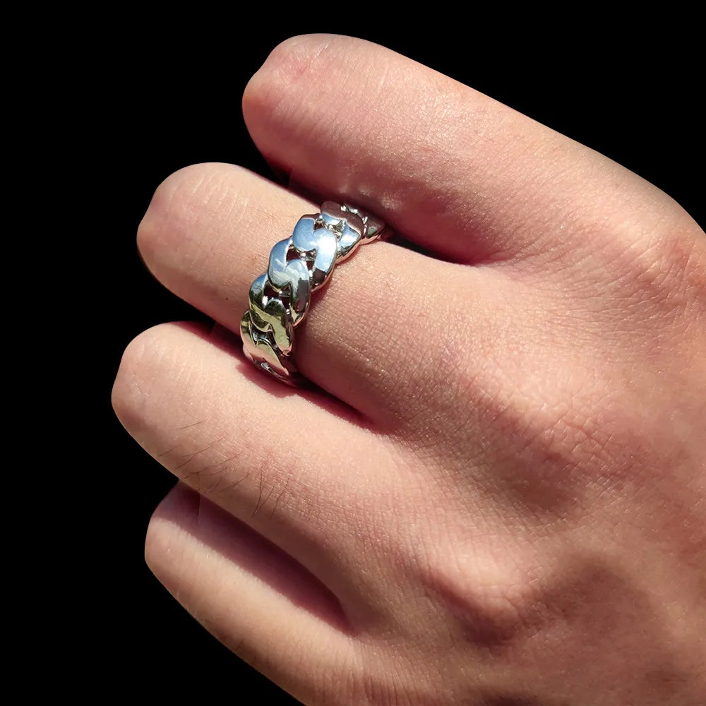 Cuban Ring - White
