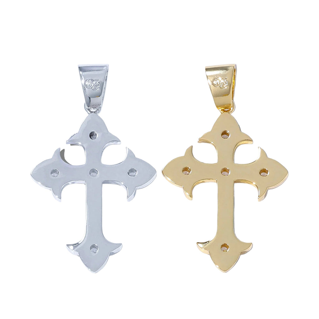 Crystal Cross Pendants - White