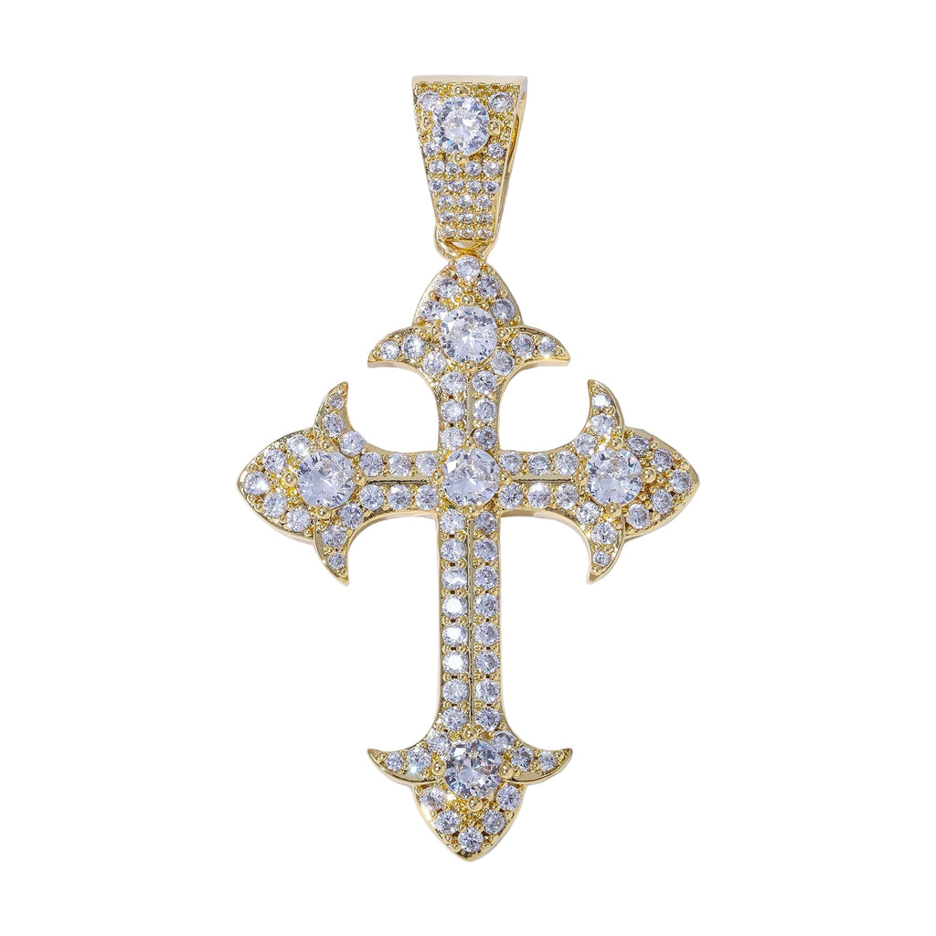 Crystal Cross Pendants - Yellow