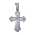 Frosty Cross Pendants - White
