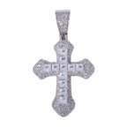 Frosty Cross Pendants - White