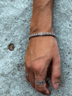 Square Cut Bracelet - White
