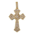 Roped Cross Pendants - Yellow
