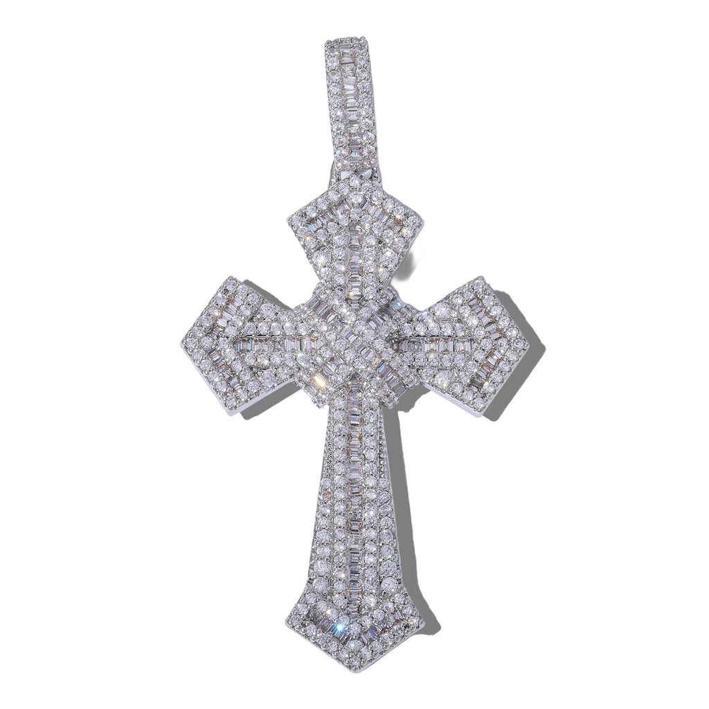 Roped Cross Pendants - White