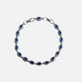 Blue Angel Eyes Bracelet - White