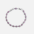Pink Angel Eyes Bracelet - White