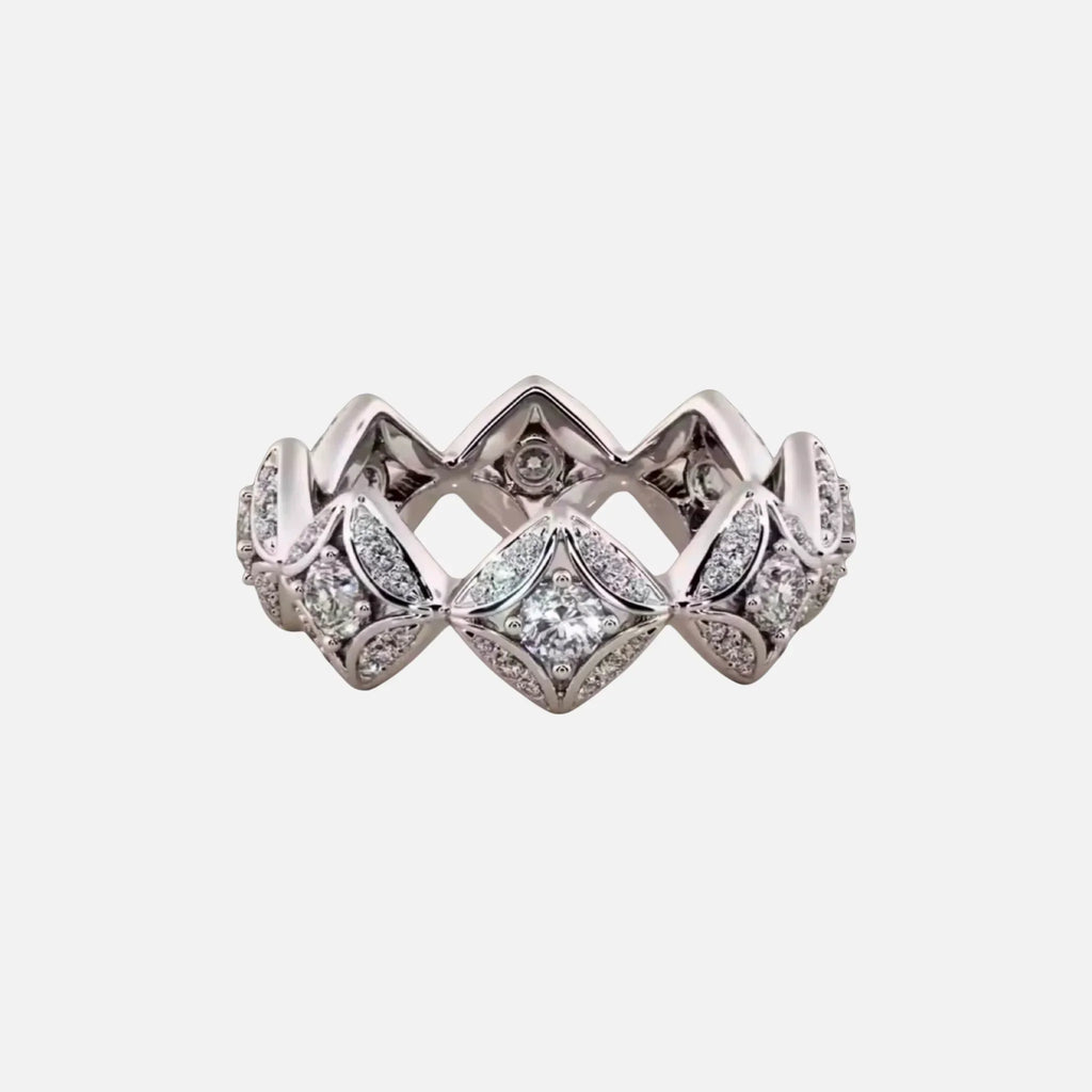 Crown Ring - White