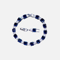 Blue Cube Bracelet - White