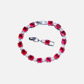 Red Cube Bracelet - White