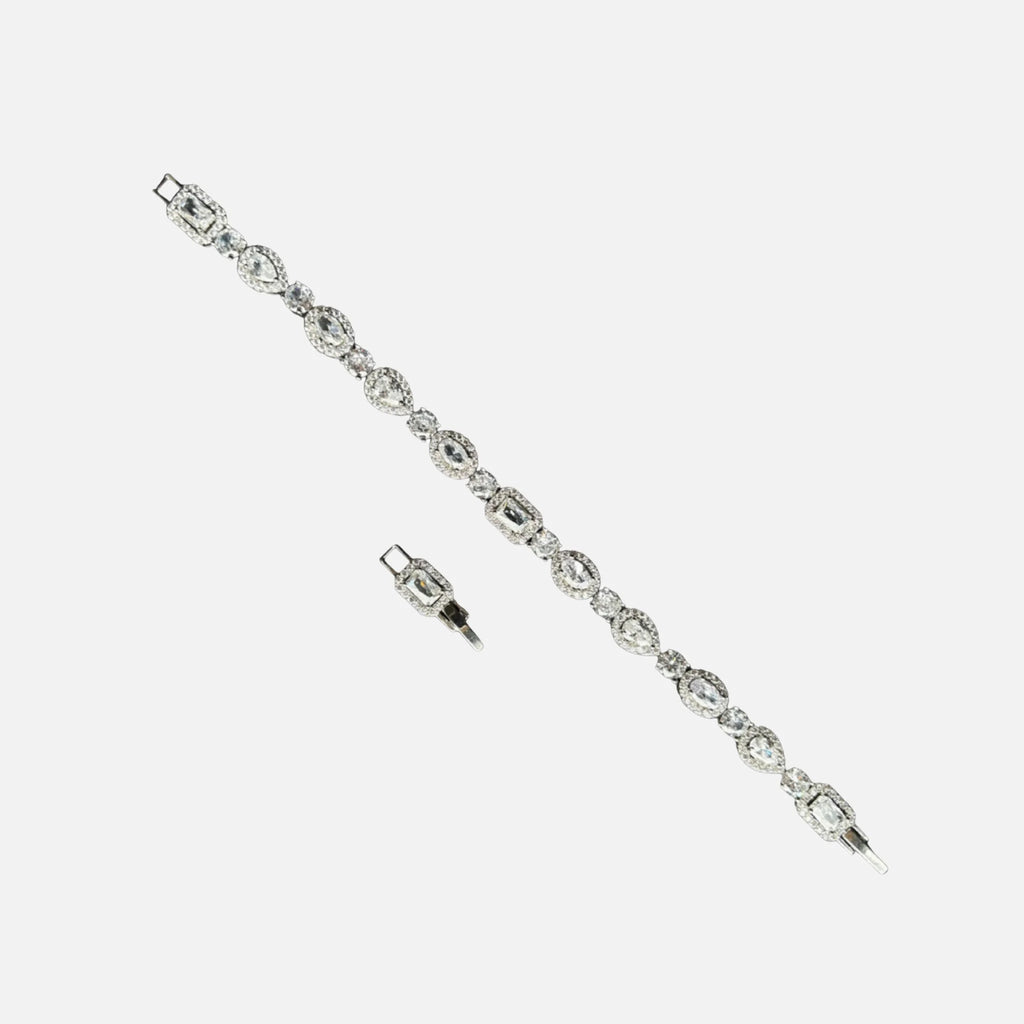 Multi-Stone Bracelet - White