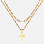 Cross X Cuban Chain - Yellow