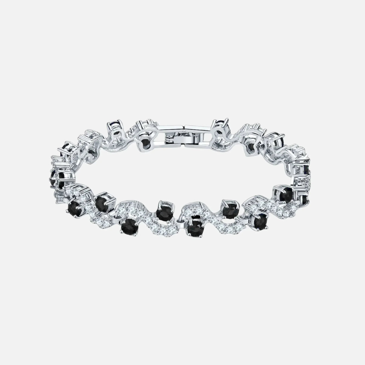Midnight Arctic Wave Bracelet - White