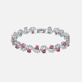 Red Arctic Wave Bracelet - White
