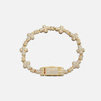 Clover Crystal Bracelet - White