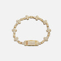 Clover Crystal Bracelet - Yellow