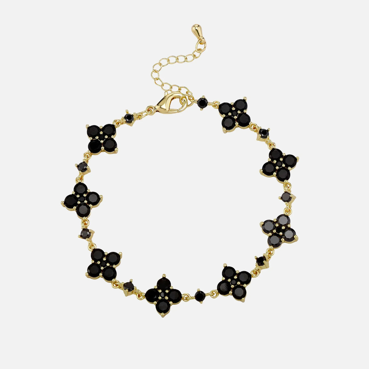 Midnight Star Clover Bracelet - Yellow