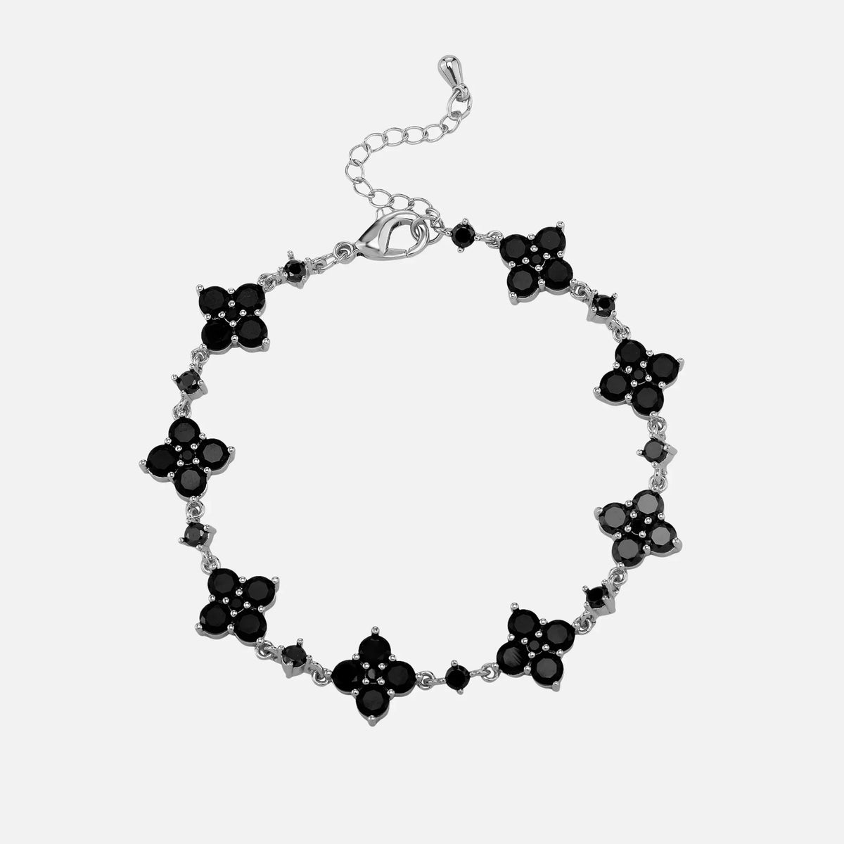 Midnight Star Clover Bracelet - White