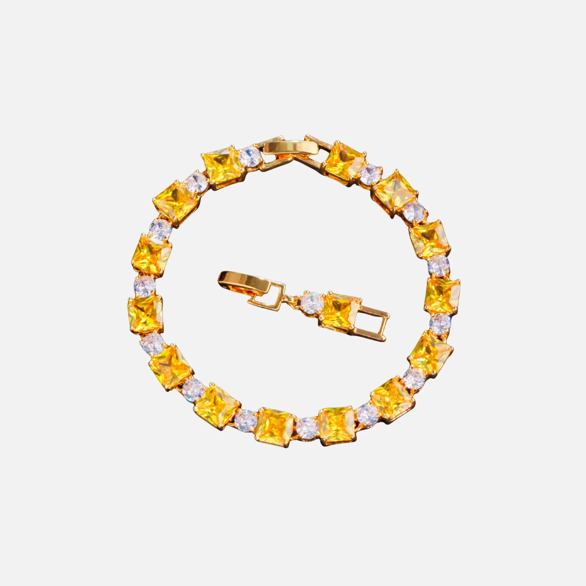 Yellow Cube Bracelet