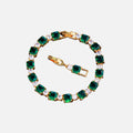 Green Cube Bracelet - Yellow
