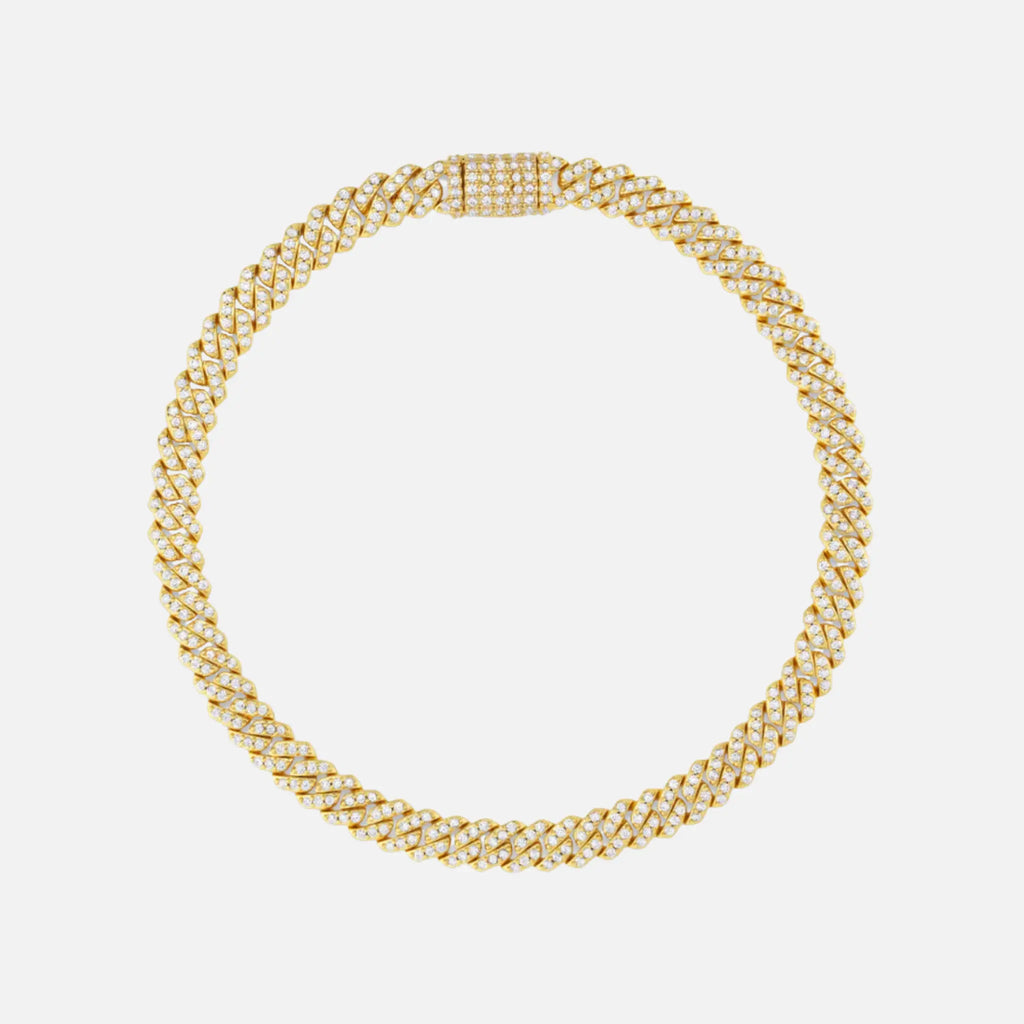 Iced Cuban Bracelet - 6mm - Yellow