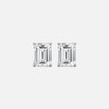 Moissanite Baguette Stud Earrings